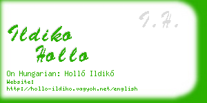 ildiko hollo business card
